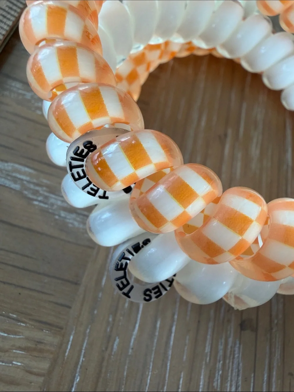 Piper K Rhinestone Football Hair Clip TELETIES Game Day Hair Ties Tennessee VOLS